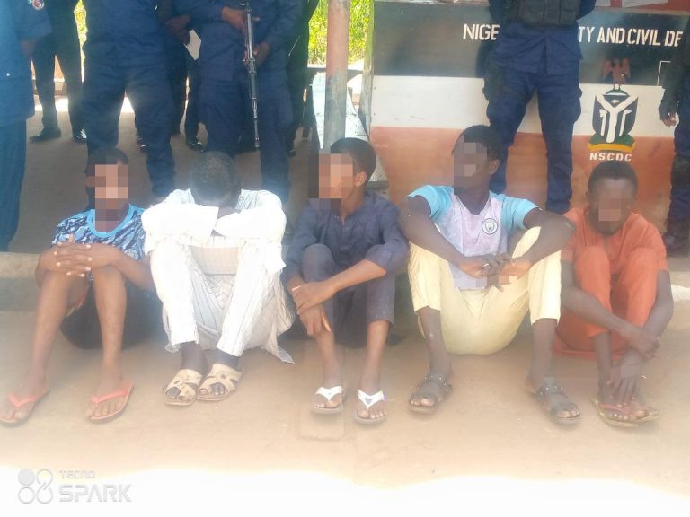 Sokoto: NSCDC parades uncle, four others for sodomy