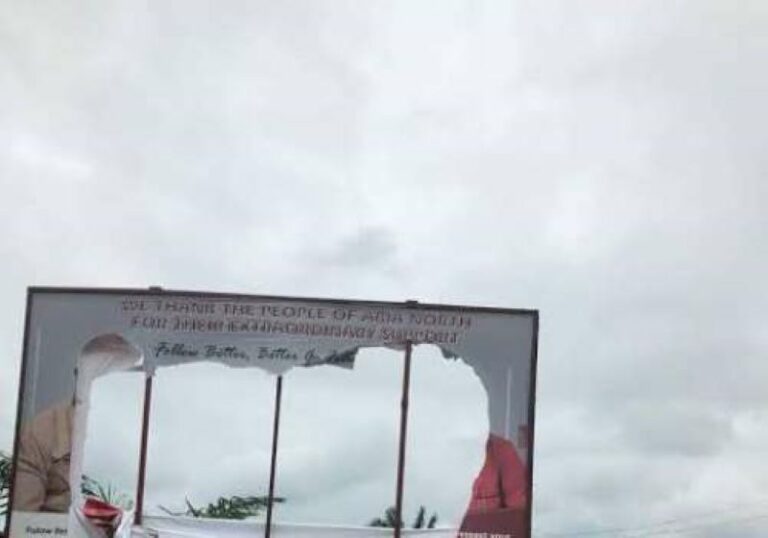 Report: Man electrocuted while destroying campaign billboard in Ibadan