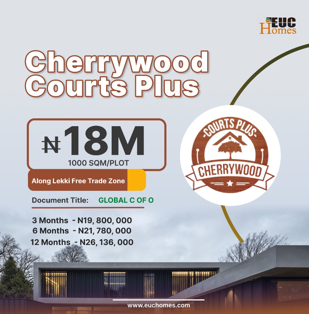Cherrywood Courts plus: Buy Land And Get 1plot For Free At EUC Homes