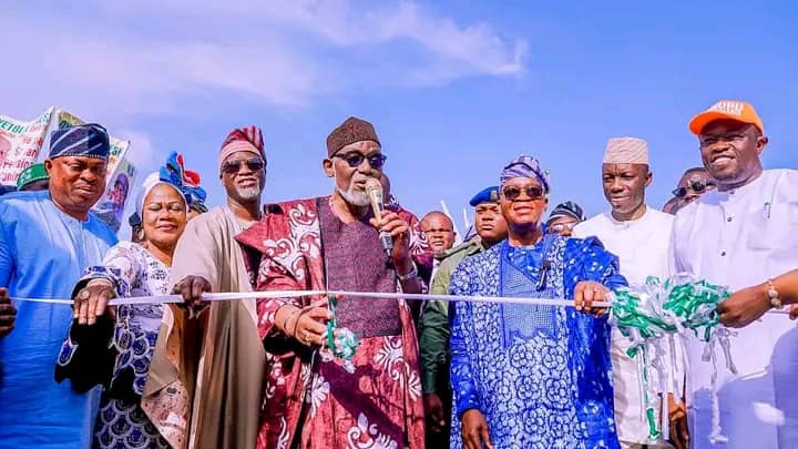 Olaiya Flyover: Nobody can beat your record, you’ve done excellently well – Akeredolu hails Oyetola