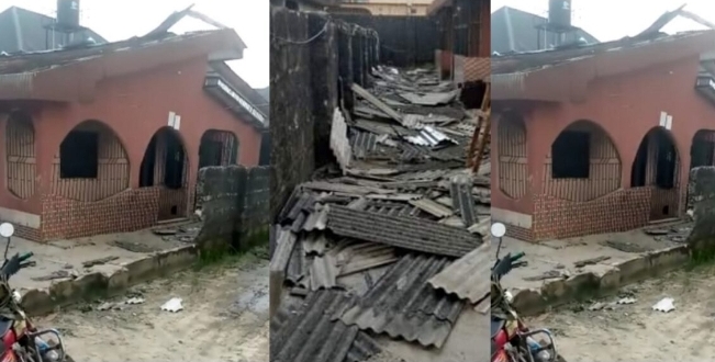 Landlady removes tenant’s roof over house rentage (video)
