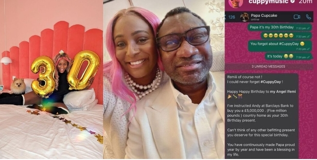DJ Cuppy receives $5m country home as birthday gift