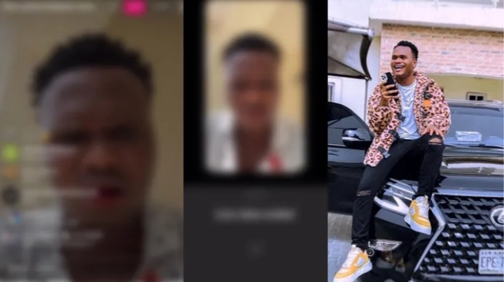 Fear grip fans as Comedian Oluwadolarz spit out blood during live video