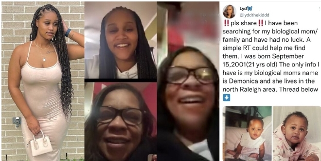 21-year-old Lady reconciles with family after posting on social media