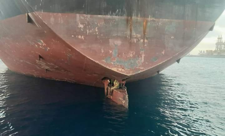 Three Nigerians found by Spanish coast guard on a ship from Lagos