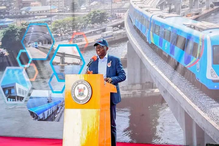 Sanwo-Olu Completes Infrastructure Work Of Lagos Blur Rail Line Project (Details)