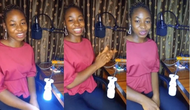 Nigerian Lady develops Smart Bulbs, uses hand clap as its control (Video)
