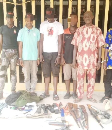 Police intercept 6 suspects with dangerous weapons in Rivers