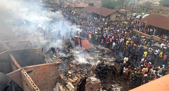 Just In: Ibadan spare parts market reportedly on fire