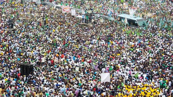 2023: APC, PDP, LP Compete For Crowd Ahead Of Elections Day