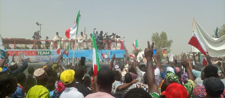 Just In: Atiku receives hero’s welcome in Adamawa, vows to develop North East