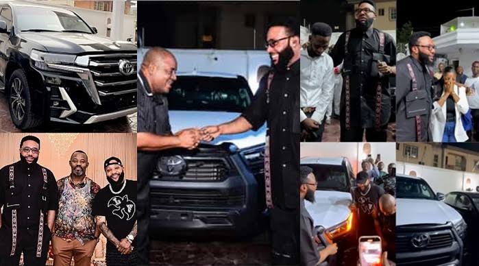 E-money gifts Workers 6 cars, Phones, and cash on his birthday anniversary