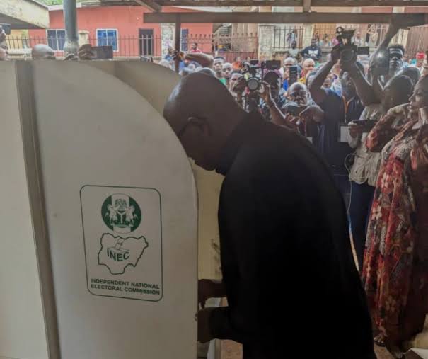 #NigeriaDecides2023: Peter Obi Votes In Agulu, Says Process ‘Seamless’