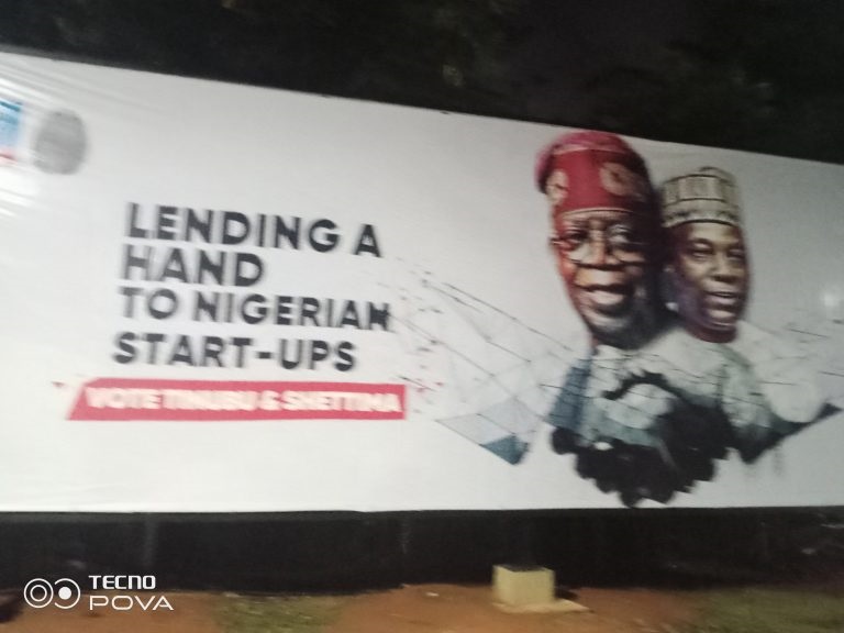 Edo: APC dares Obaseki, mounts Tinubu campaign billboards at Benin Airport