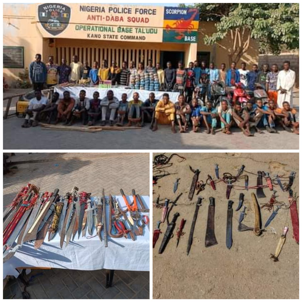 93 suspected political thugs arrested in Kano, weapons recovered