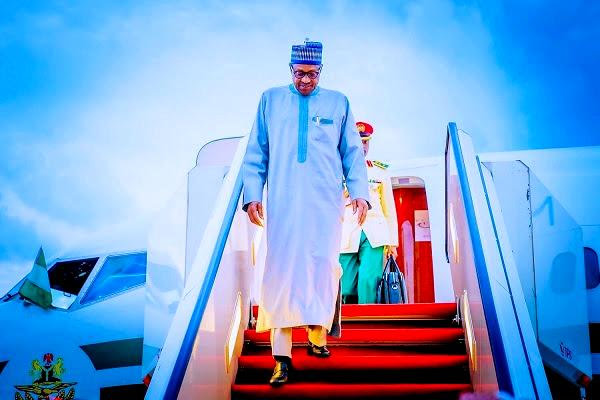 Just In: Buhari arrives Maiduguri to inaugurate power, other projects