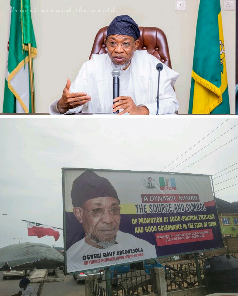 ANALYSIS: PDP Flags Ogbeni Aregbesola’s Billboard As Ex- Osun Governor May Fall Out Of APC