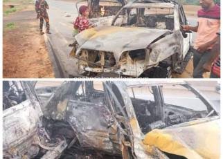 16 Burnt To Ashes As Vehicle Collides With Bus Conveying Gas Cylinder In Osun