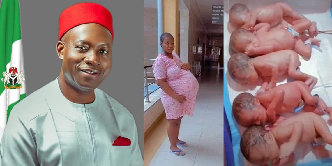 Woman who birthed quintuplets in Anambra bags N2m gift
