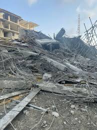 Seven-storey building collapses in Lagos, workers trapped