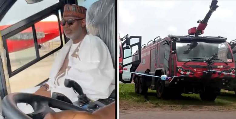 “You and Buhari really finished Nigeria” Reactions As Aviation Minister said over N12billion was spent on purchasing firefighting trucks