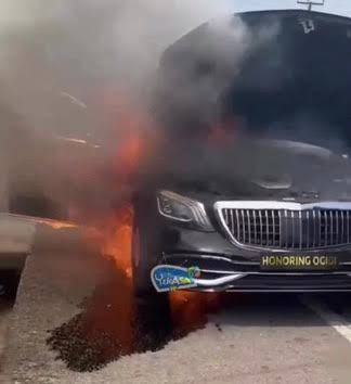 Moment #70 million Mercedes Car Catches Fire