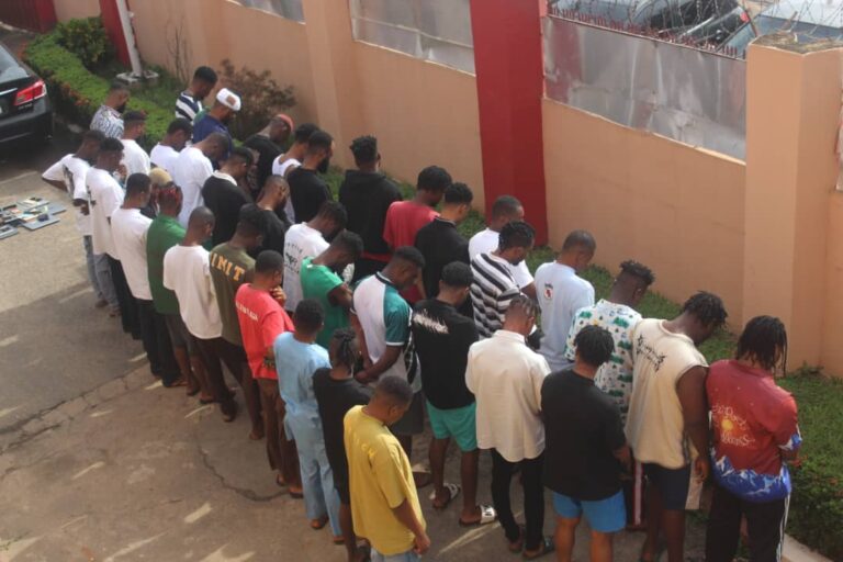 EFCC reportedly nabs 44 internet fraudsters in Benin (names, photos)