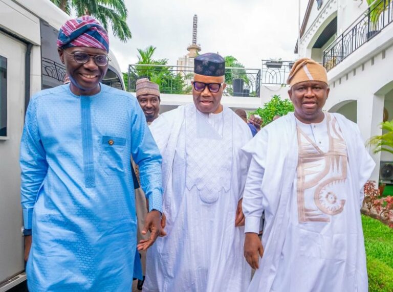 Hopeful Senate President Akpabio storms Lagos, seeks Sanwo-Olu’s support