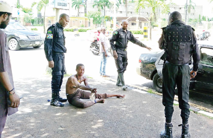 Command: Brutalised lady stripped by police mentally unstable