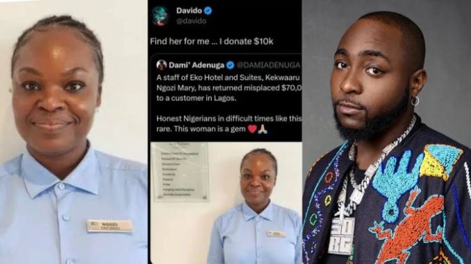 Davido Gives Over N8million To Hotel Staff For Returning Misplaced $70K To Customer