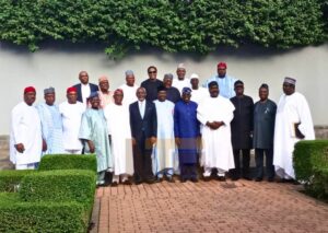 See what transpired when Tinubu received Class of 1999 Governors in Abuja