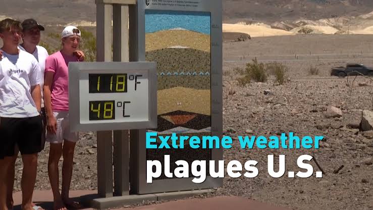 Extreme Weather Plagues U.S. – By Abioye Abdulrazak Adeboye