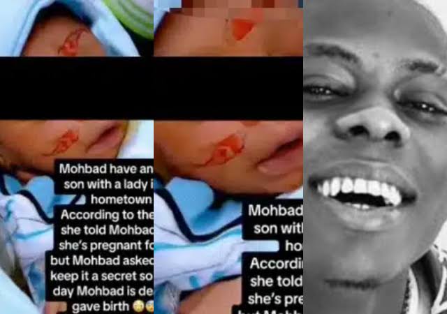 “This is the baby that resembles Mohbad” – Reactions as Lady claims to have a baby for late Singer