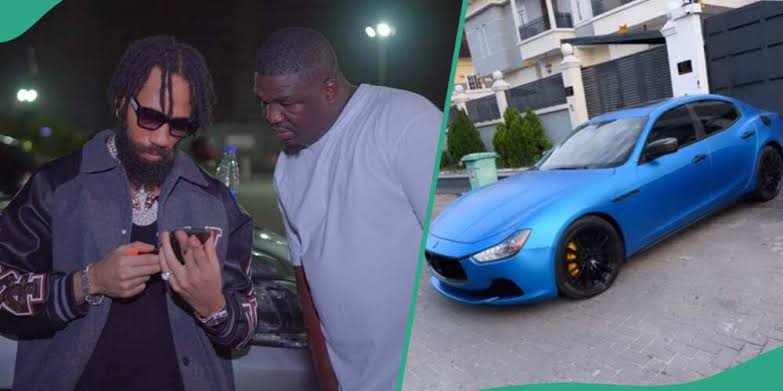 Phyno buys brand new Maserati for manager