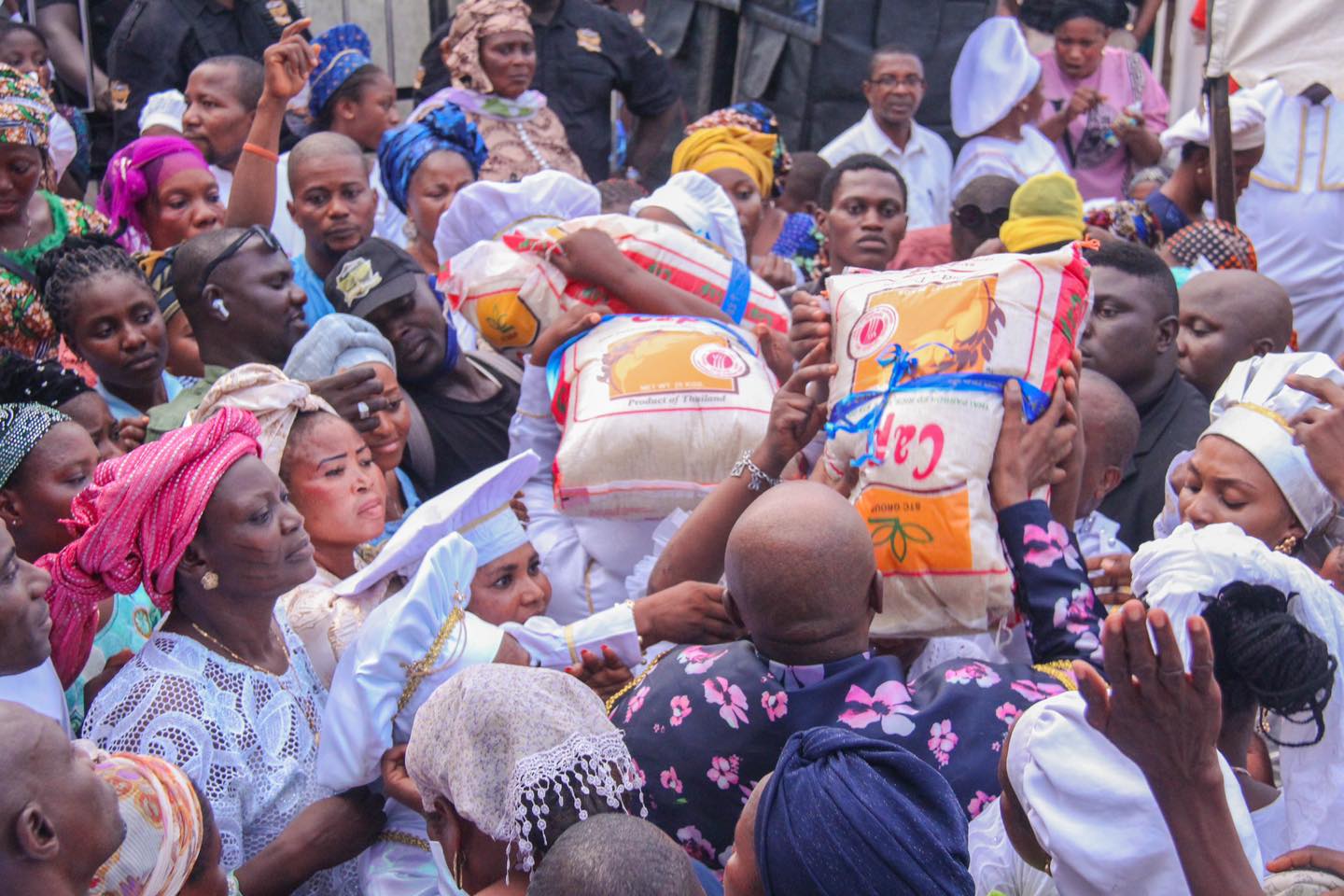 BREAKING: Primate Ayodele launches ‘palliative market’, sells bag of rice, beans, others for less 