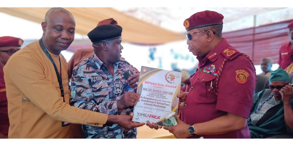 Osun Amotekun Corps Commander, Brigadier General Bashir Adewinmbi Bags “Who Is Who In Africa” Award