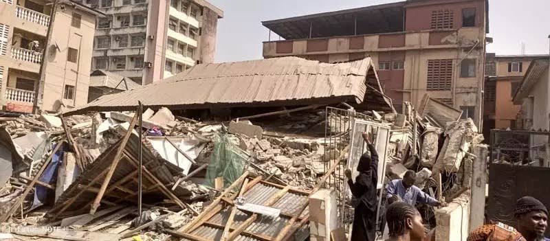 Two dead as two-storey building collapses in Lagos, search continues