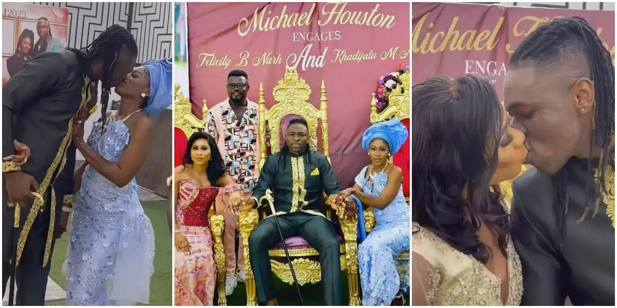 PHOTOS: Reactions as Man marries his two long-time girlfriends on same day