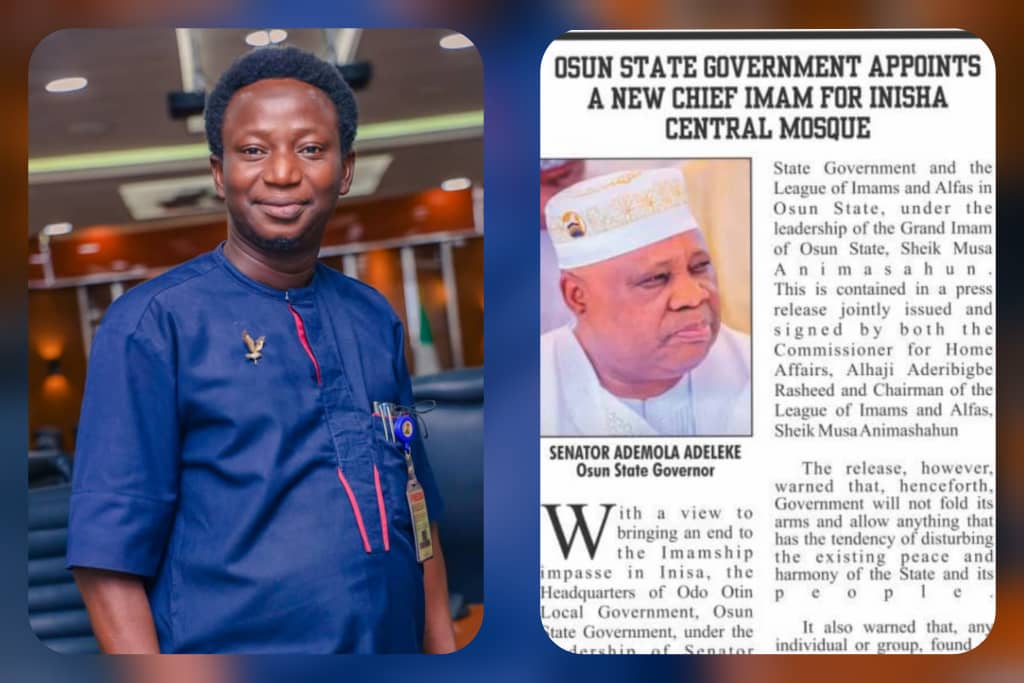Inisa Imamship Impasse: How Governor Adeleke flouted court order, appoints Chief Imam, By Waheed Adekunle