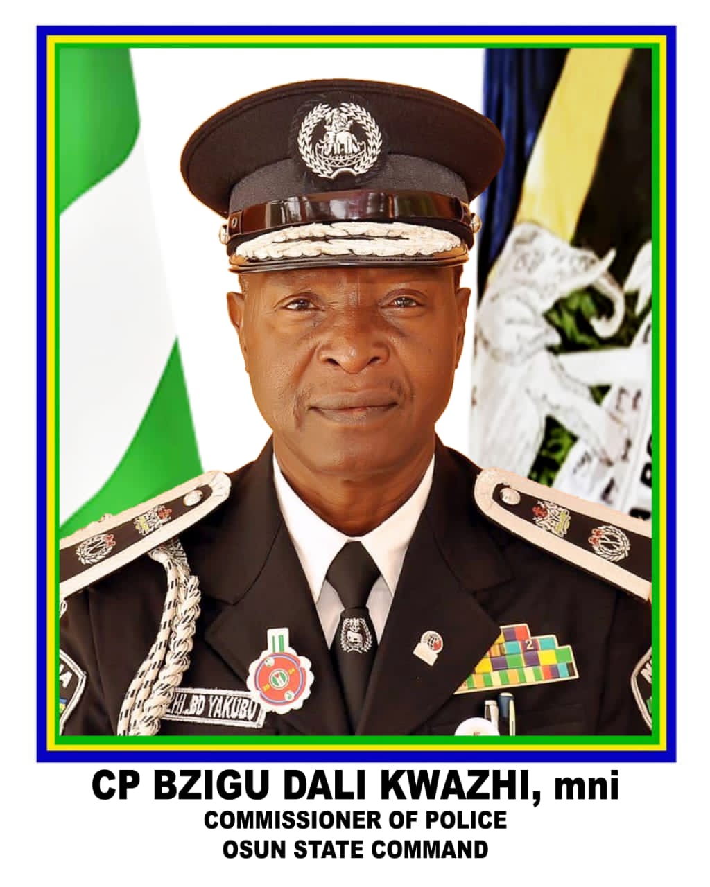 Bzigu Dali Kwazhi now Osun Police Commissioner