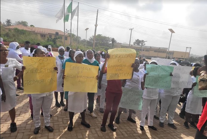 Ogun nurses protest alleged poor working conditions, non-promotion