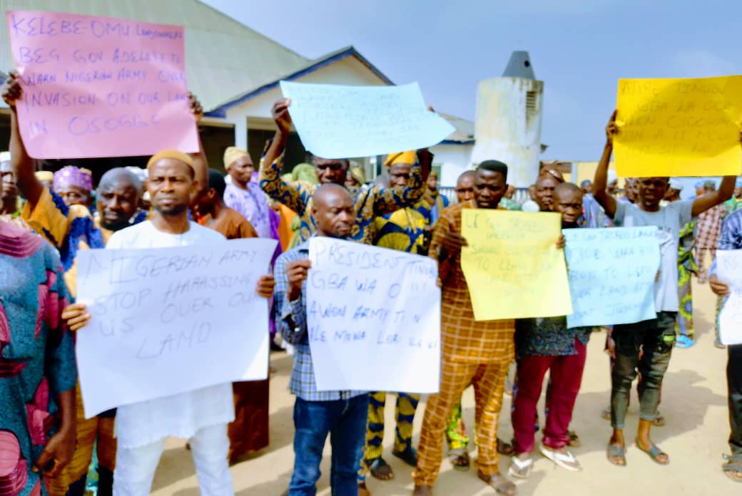 Osun: Kelebe-Omu land owners cry out to govt over unlawful land acquisition by Nigerian Army