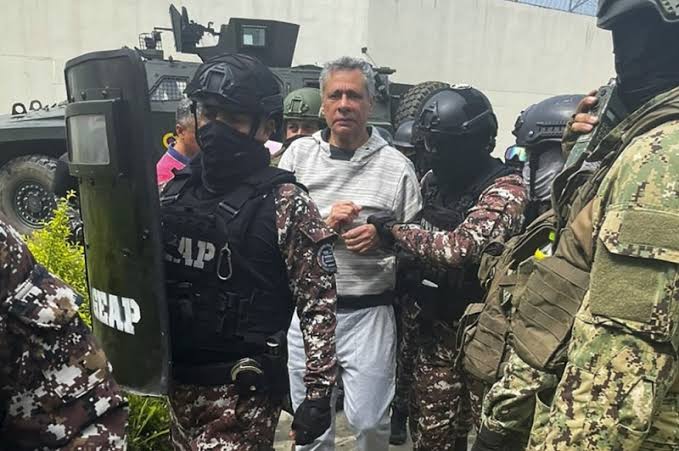 Ecuador’s Ex- VP hospitalised days after capture in Embassy raid