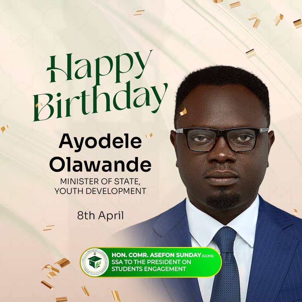 Presidential Aide Asefon Celebrates Minister For Youth, Hon. Olawande On Birth Anniversary