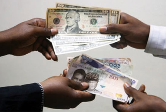 Nigeria Naira exchanges at over N1,500 against dollar