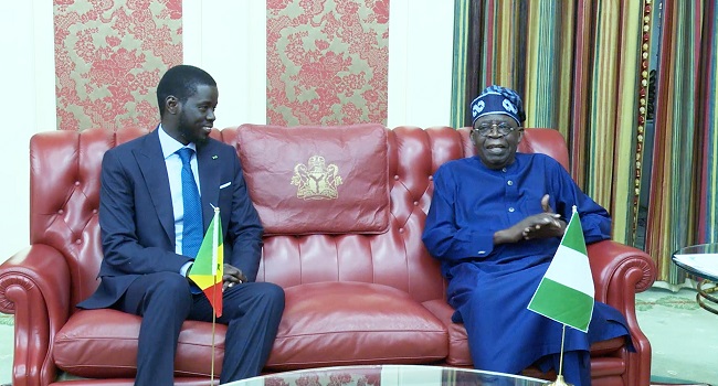 ECOWAS: Tinubu seeks help of Senegalese President for Niger, Mali, Burkina Faso 