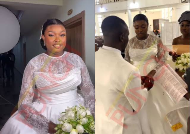 Drama As Pastor asks bride to remove eyelashes or no wedding