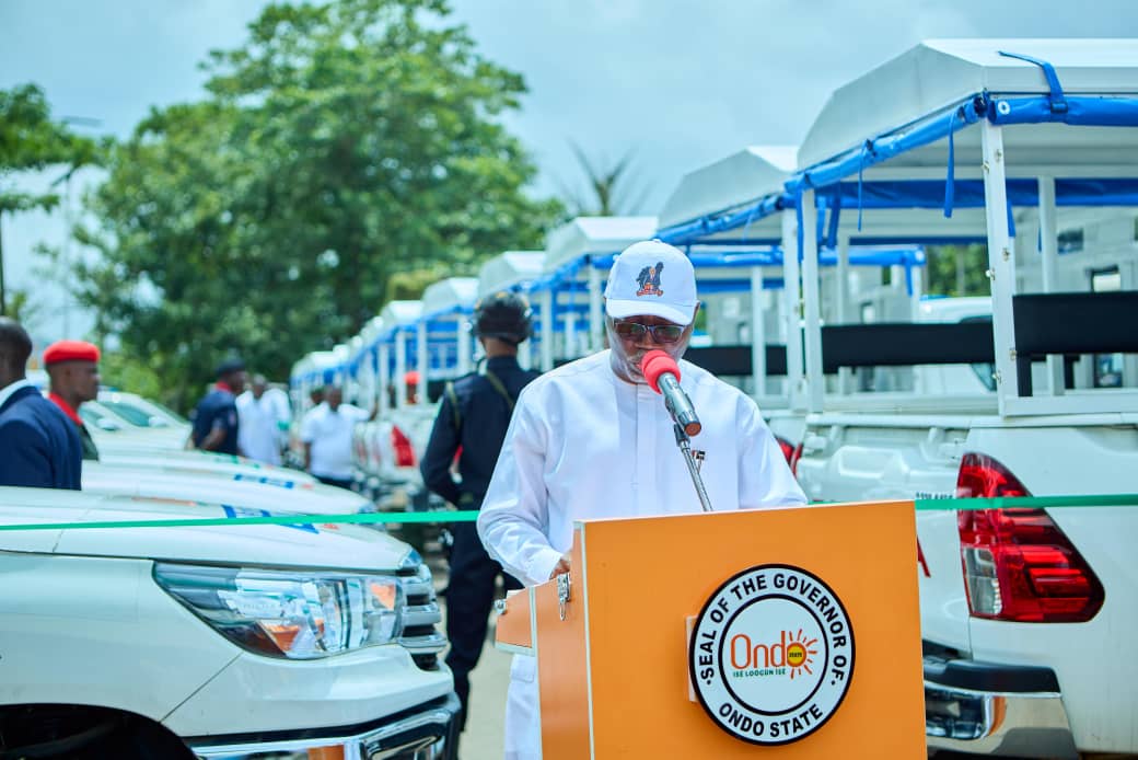 Ondo: Aiyedatiwa Distributes Operational Vehicles To Security Agencies