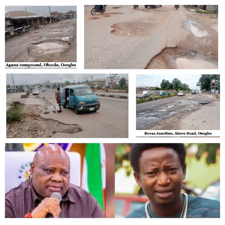 Inside Osun, Potholes Takeover Osogbo, Other Cities