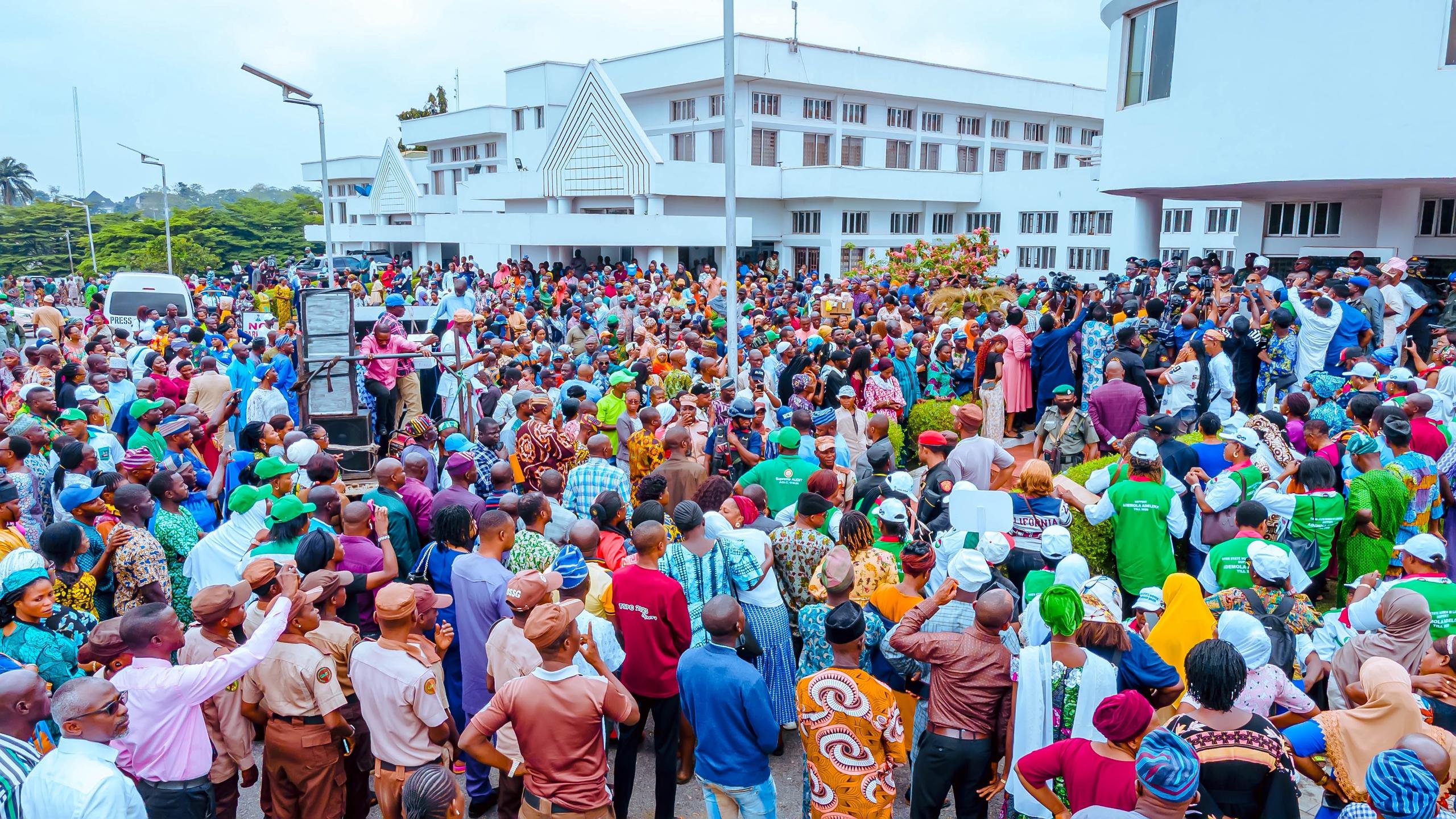 Osun Workers Rally Support For Governor Adeleke